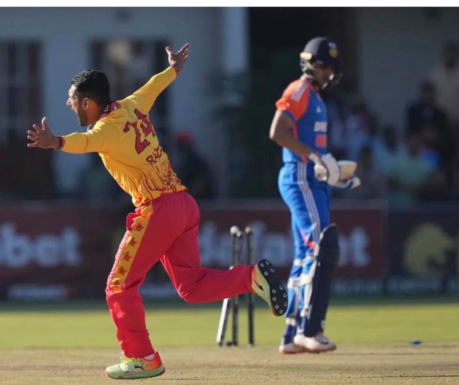 Raza Celebrating Gill Wicket - Global News Article 