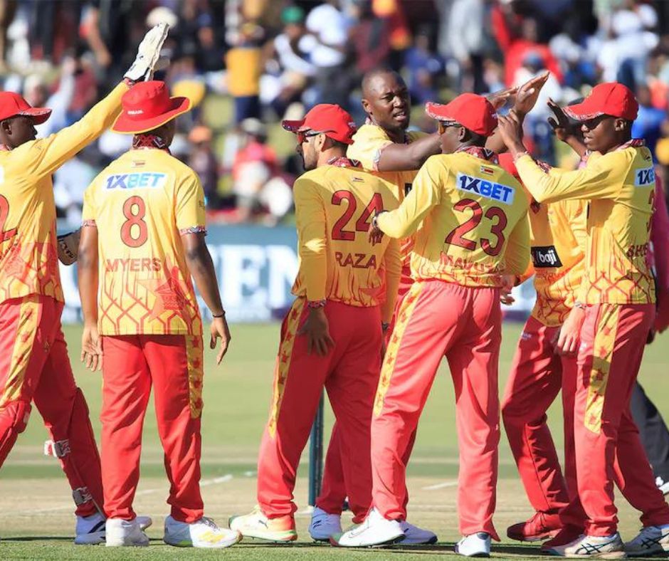 Zimbabwe celebrating win Over India-Global News India